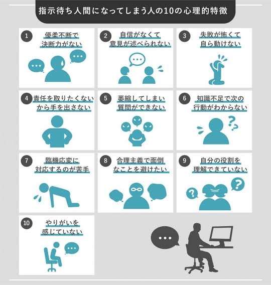 【職場】指示待ちの人