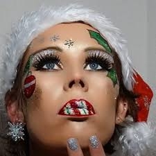 クリスマスっぽいメイクがしたい