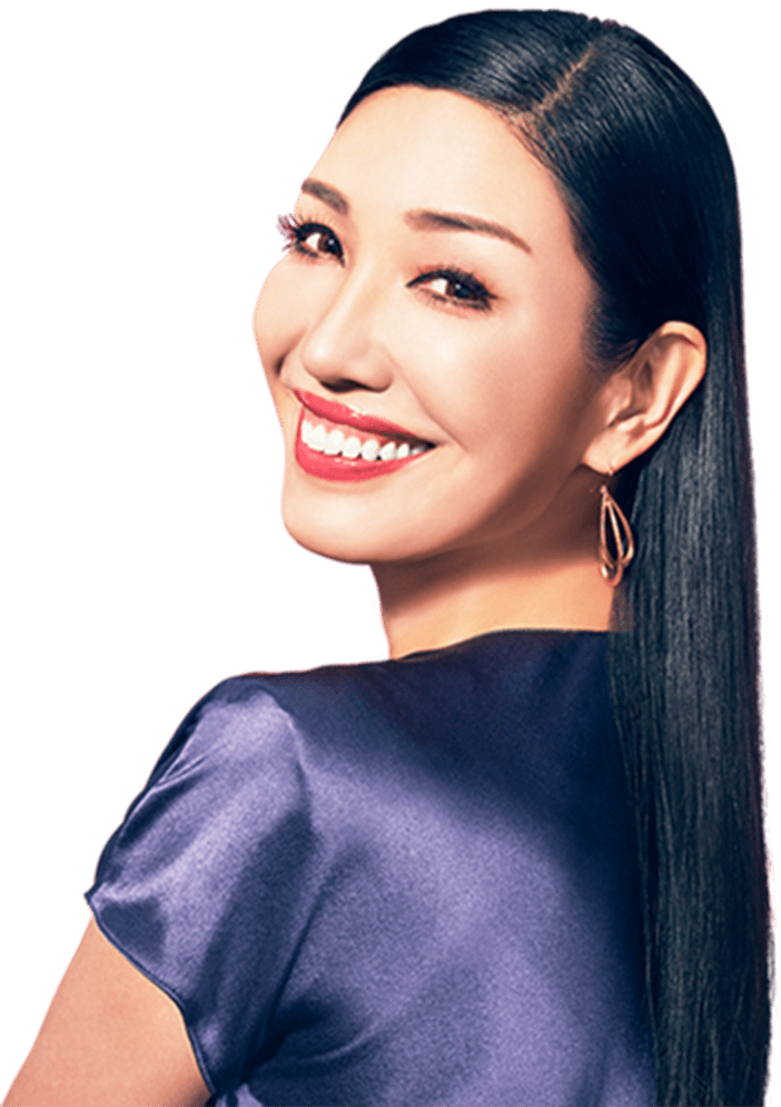 髪が綺麗に見える有名人の画像