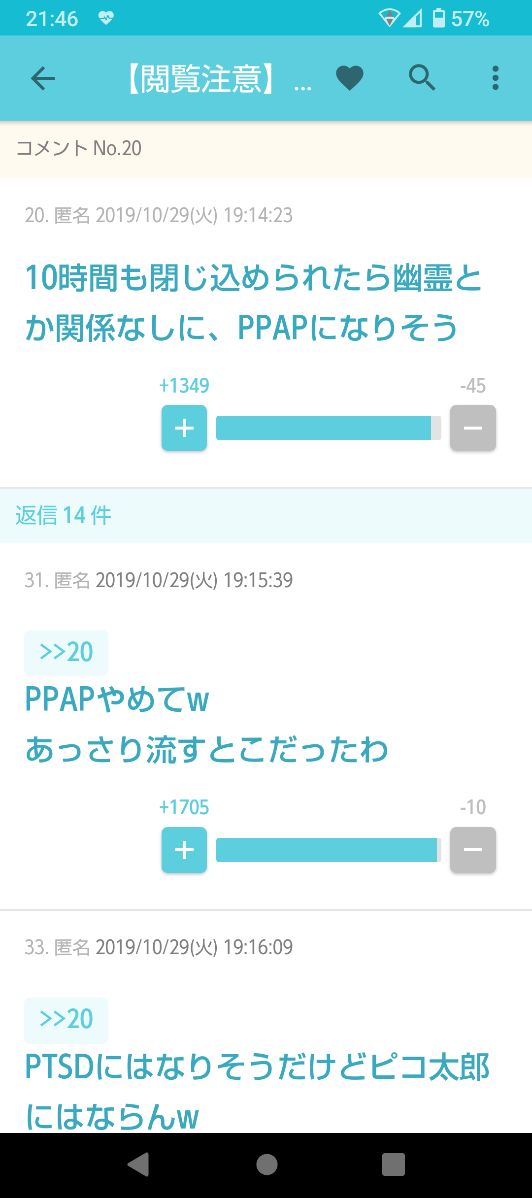 ガルちゃんで印象に残っている変なコメント