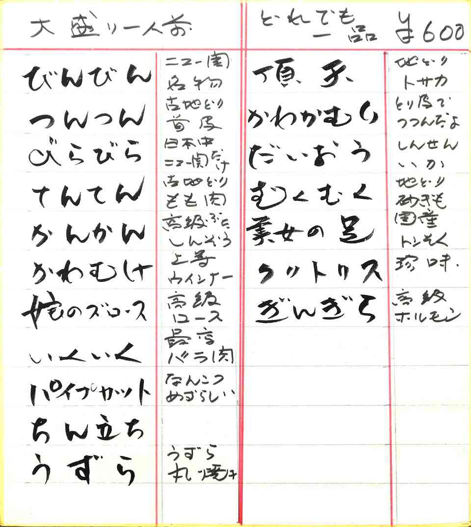 携帯に保存してある居酒屋メニューの画像見せて下さい！part4