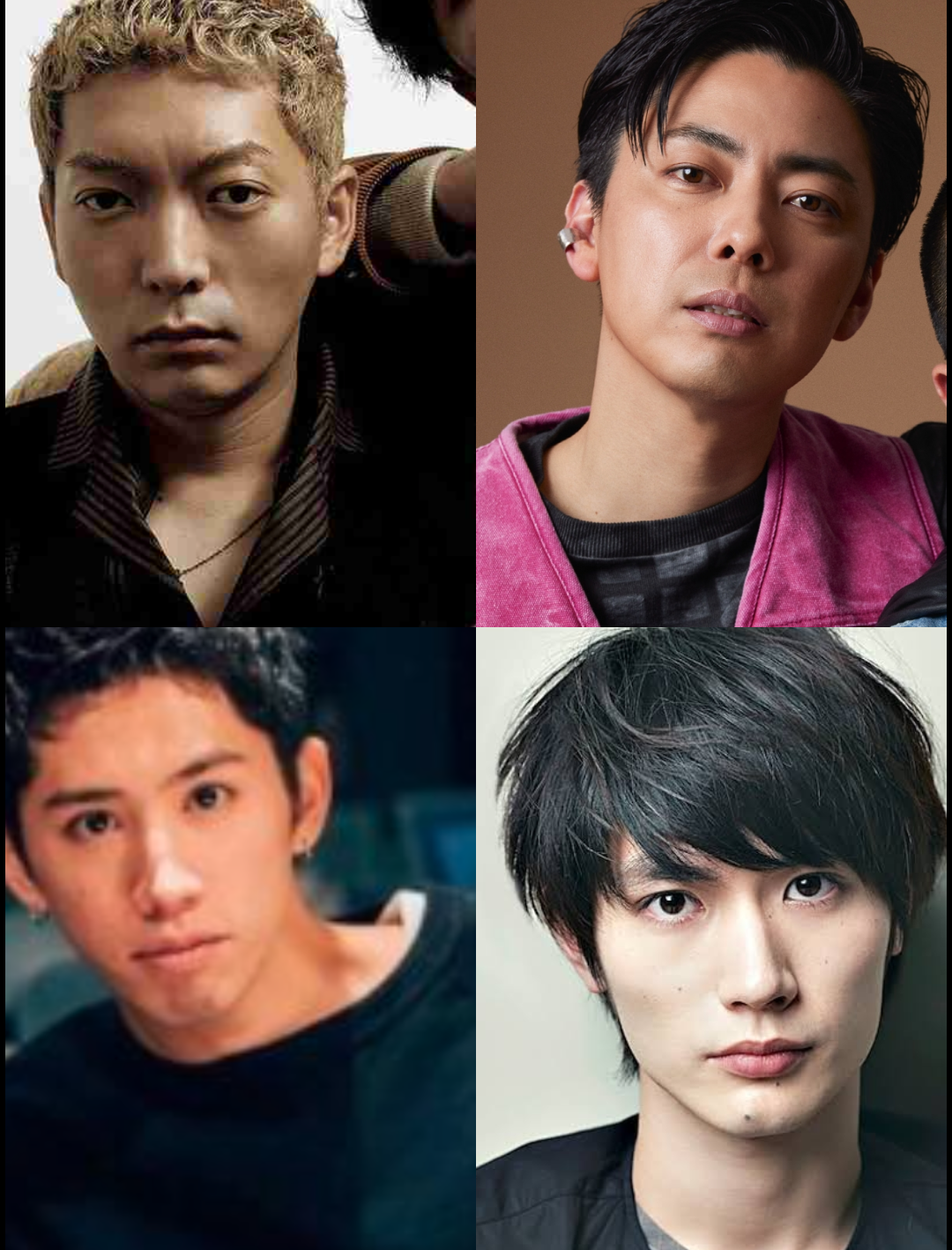 好きな顔4人集めてみた!【男性編part12】