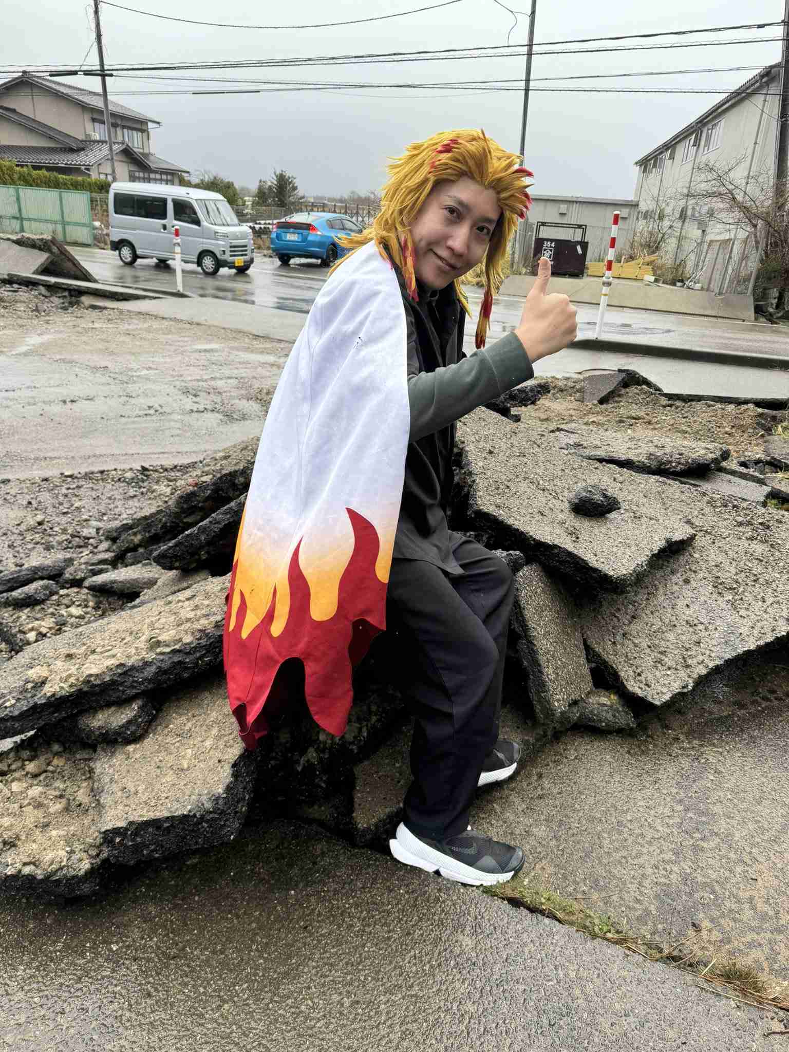 「元迷惑系」へずまりゅう、被災地の警察官からの言葉に「今日という日を絶対に忘れません」