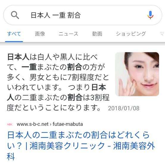 二重整形したら？と言われた