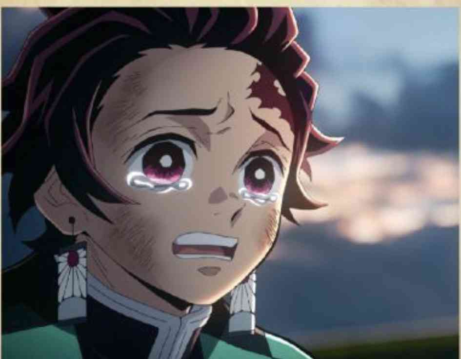 二次元キャラの泣き顔