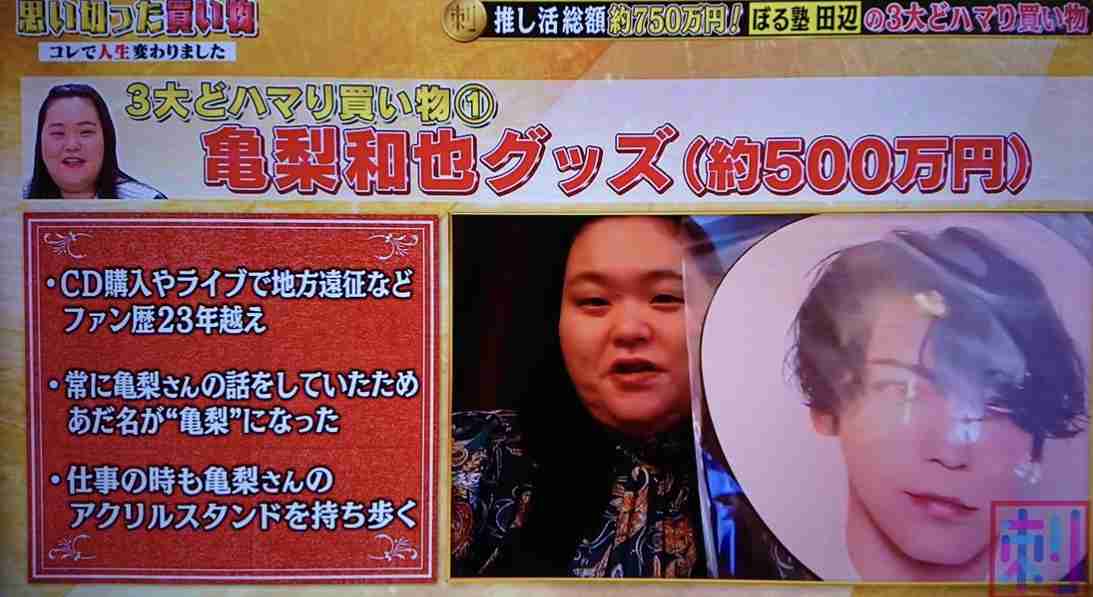 結婚を「祝えない気持ちとかしょうがない」 亀梨和也ファンの人気芸人・田辺智加、推し活に私見「人生かけて好きだもんね」