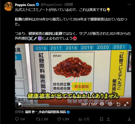 小林製薬「紅麹」 新たに1人死亡 計5人に 29日会見へ