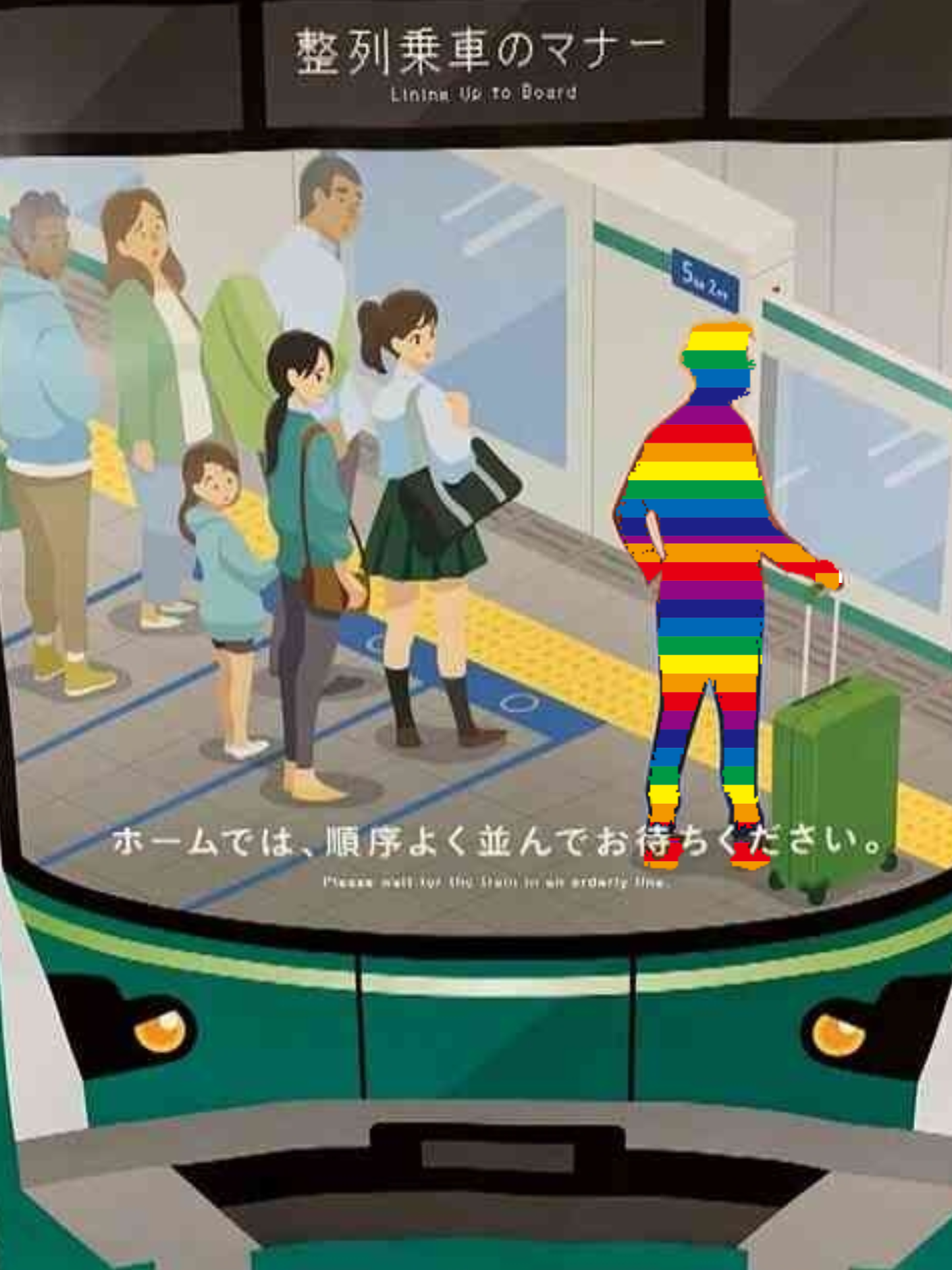 【波紋】「人種差別だ!」東京メトロのポスターで白人女性を“マナー違反の乗客”として描く 訪日外国人の感想は?