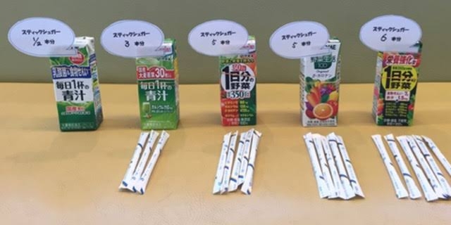 野菜ジュースの糖質について