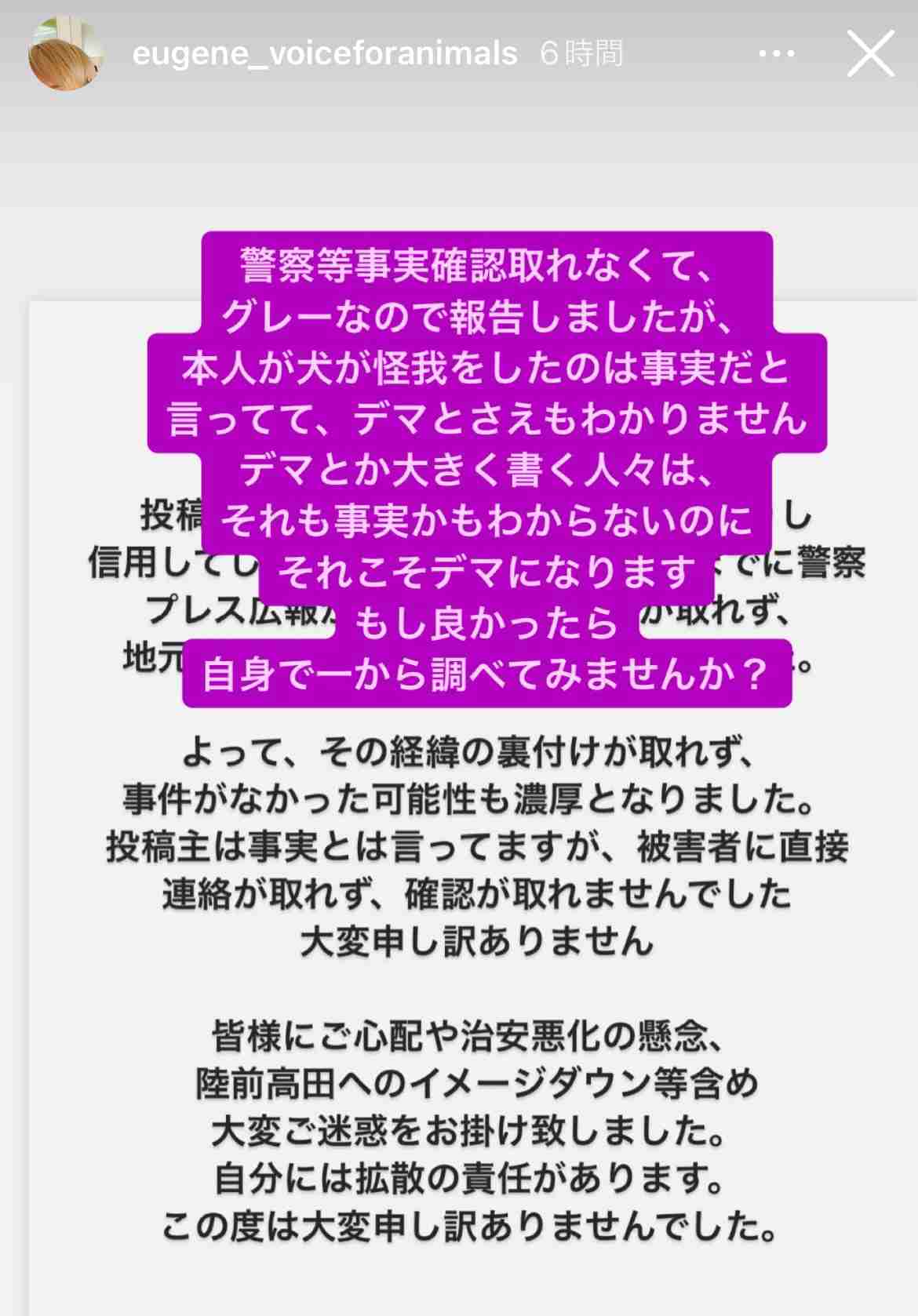 後藤祐樹氏、犬への「集団暴行」SNS情報に激怒「対人間と同じ罪で裁けばいい…法律甘すぎる」