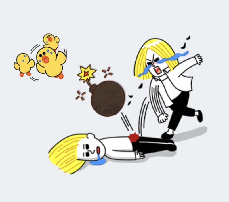 LINEスタンプを「重ねて貼れる」新機能登場→やっぱり“コラージュ作品”が続々集結　ネット大盛り上がり