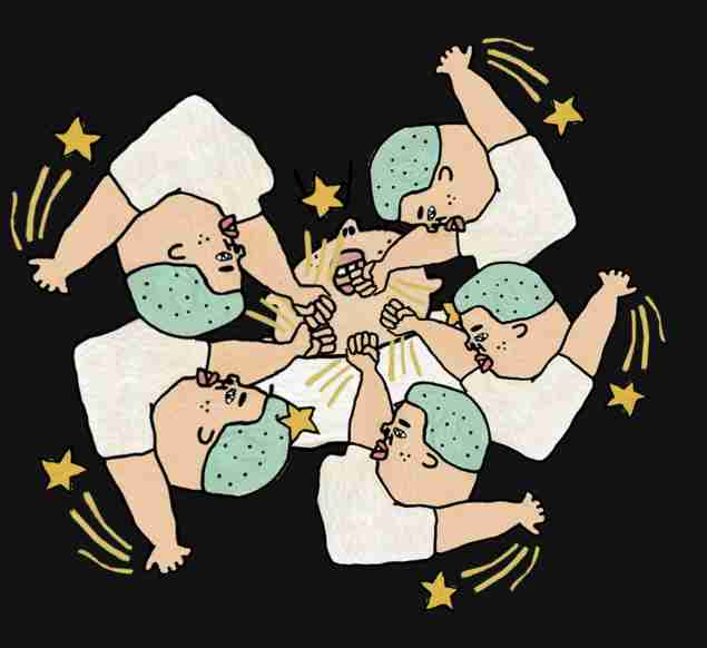 LINEスタンプを「重ねて貼れる」新機能登場→やっぱり“コラージュ作品”が続々集結　ネット大盛り上がり