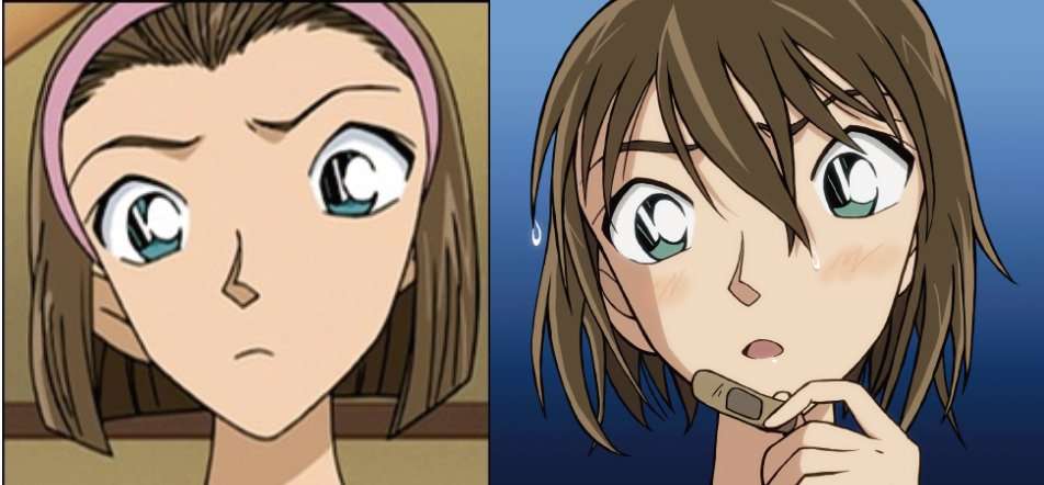 髪を下ろしてる2次元キャラ