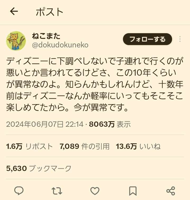 【物議】ディズニーに来たものの満足に遊べない親子に「下調べ不足の親が悪い」という声→そもそも近年のチケットシステムやファンの過熱ぶりに疑問も