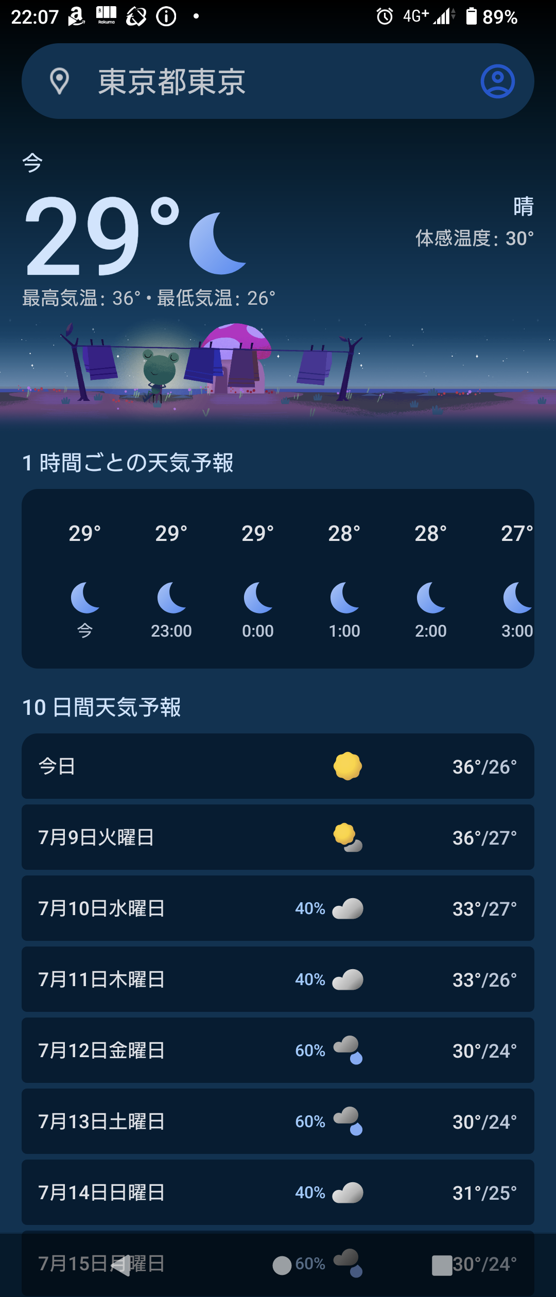 どこの天気予報アプリ使ってますか?