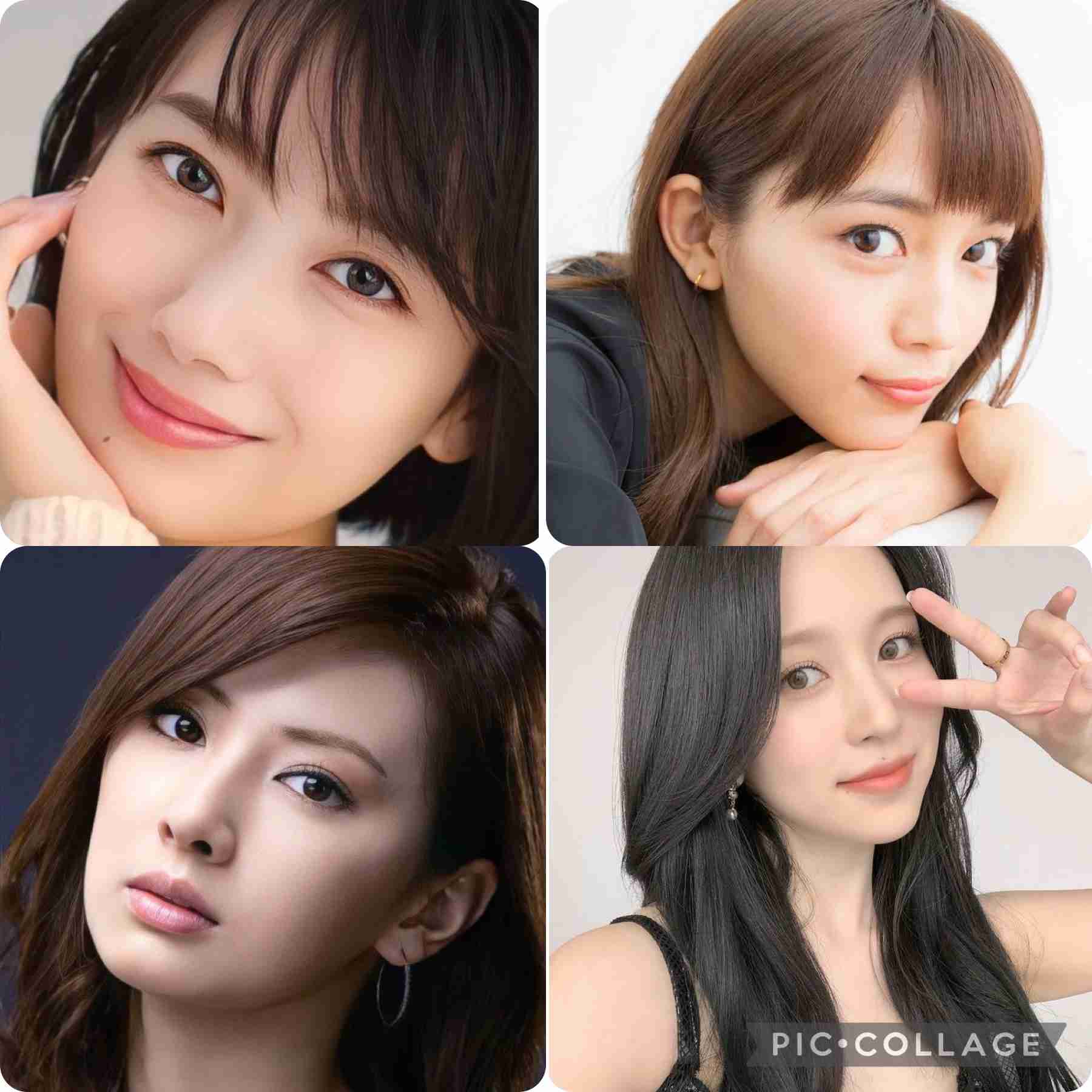 好きな顔4人集めてみた!【女性編】part11