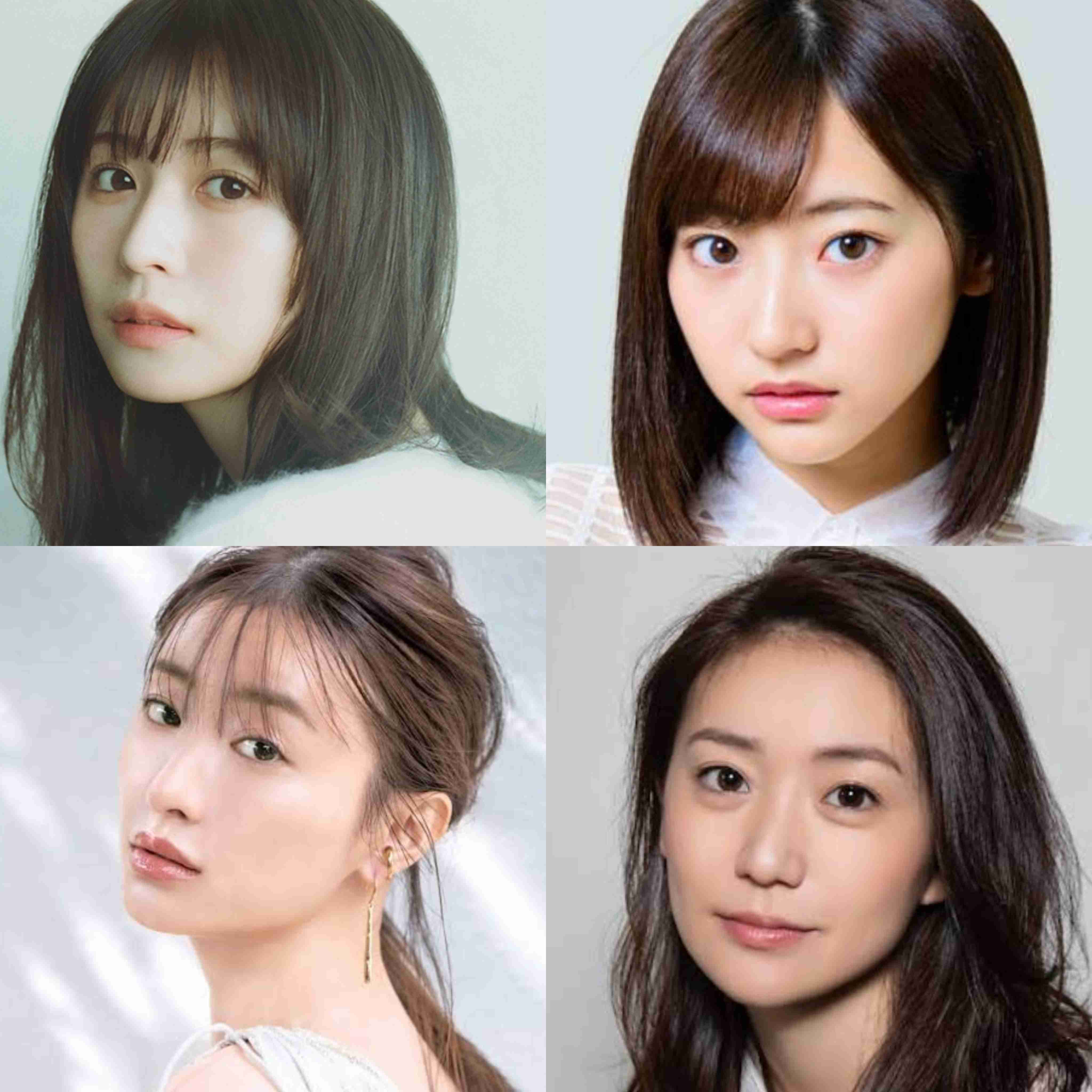 好きな顔4人集めてみた!【女性編】part11