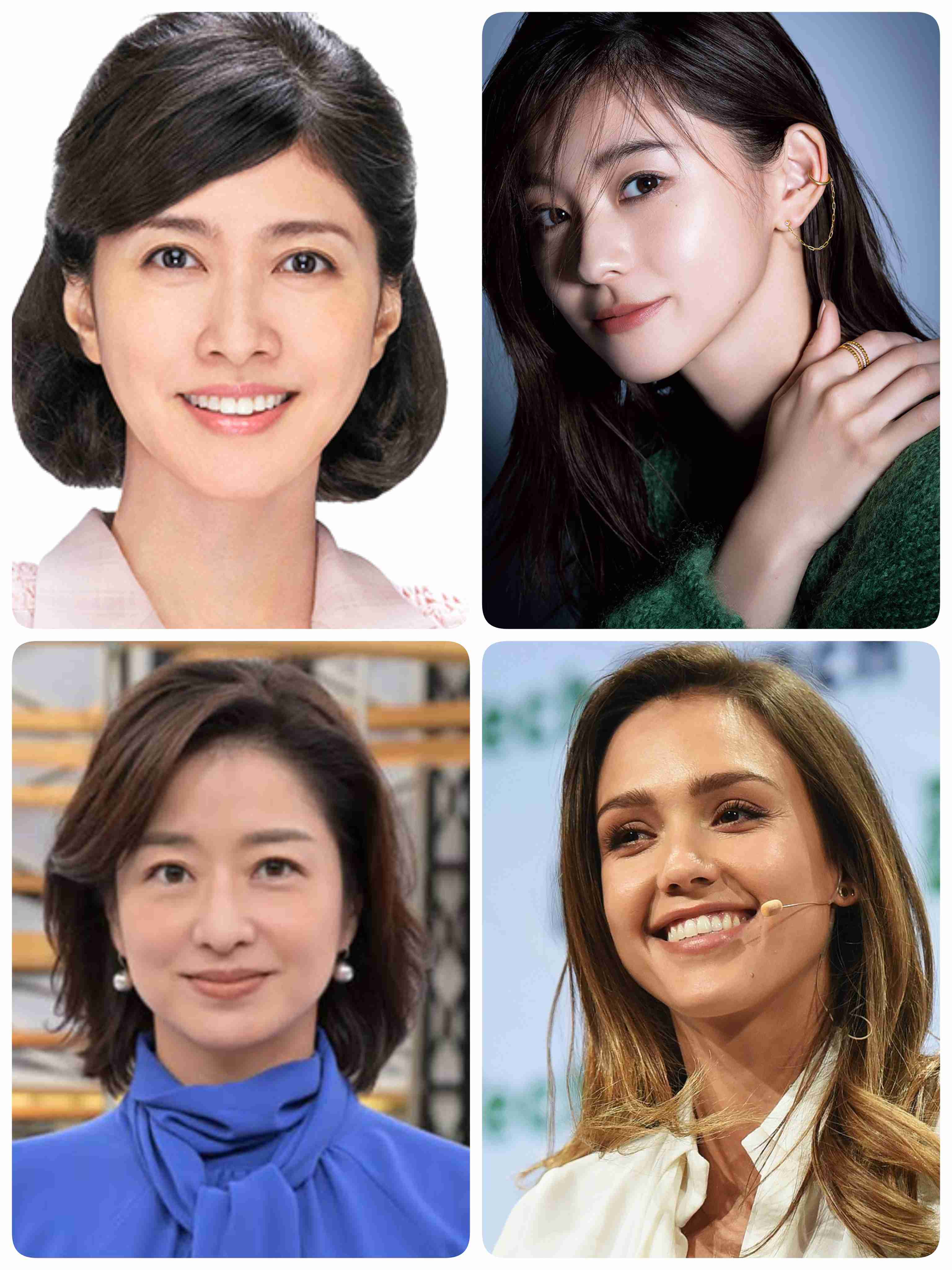 好きな顔4人集めてみた!【女性編】part11