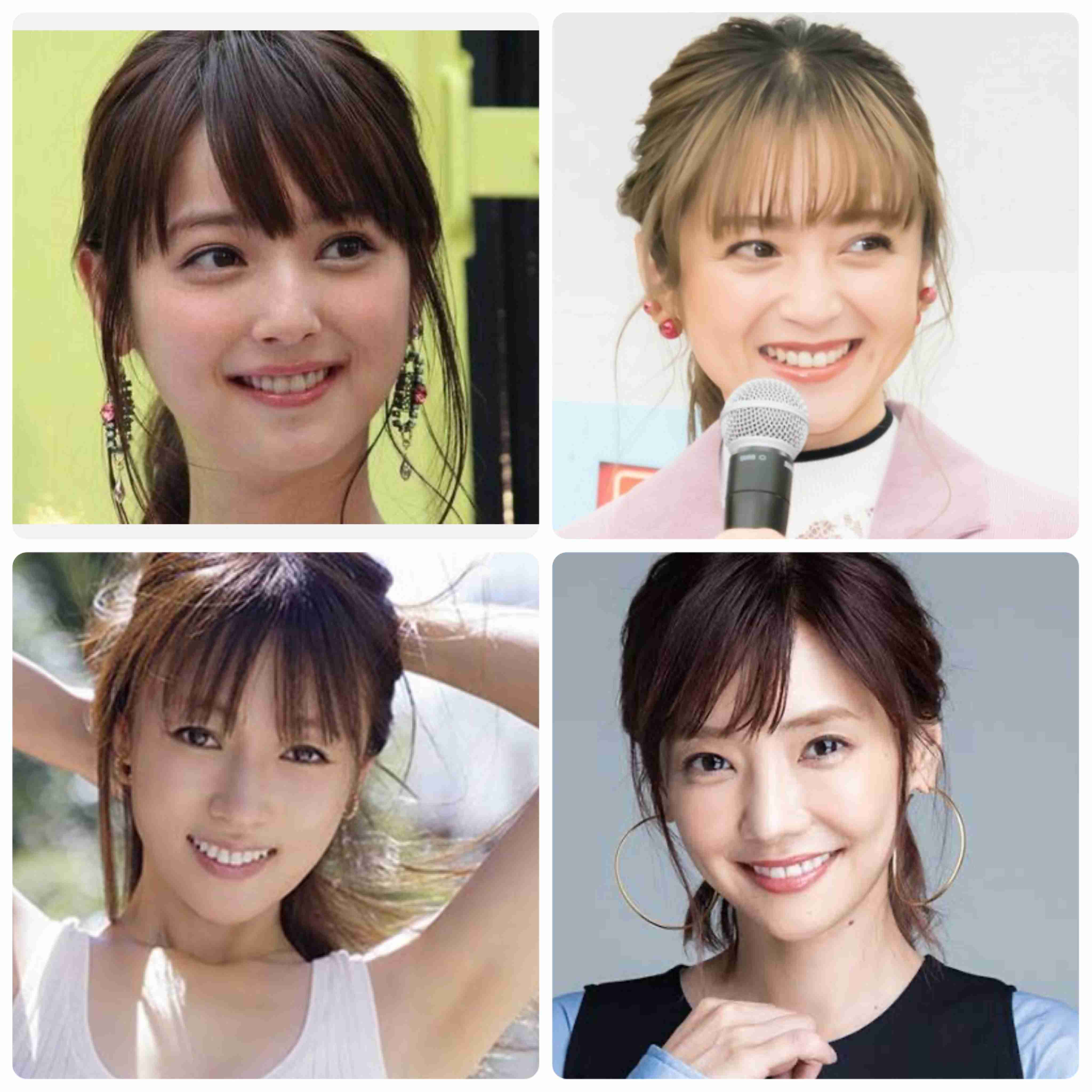 好きな顔4人集めてみた!【女性編】part11