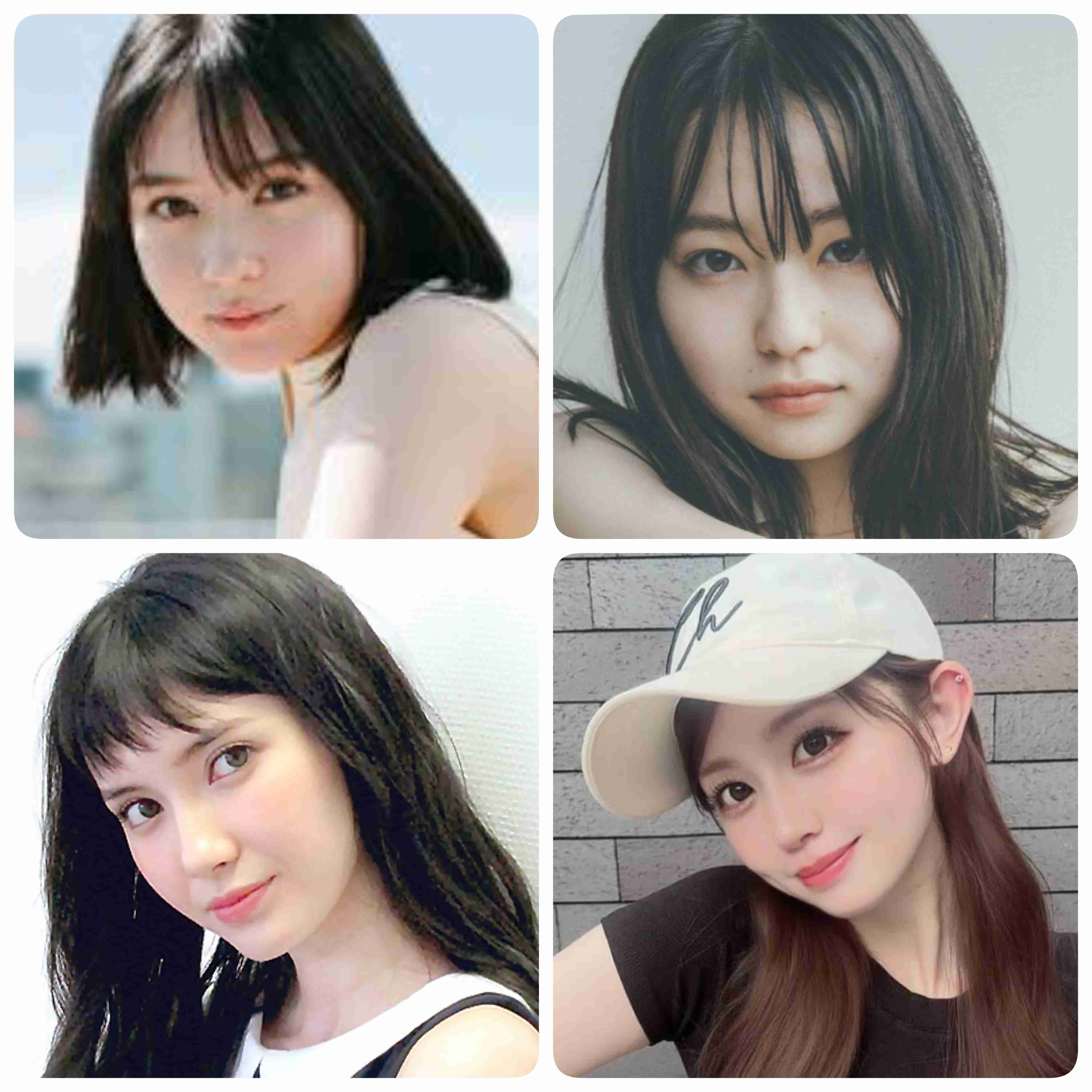好きな顔4人集めてみた!【女性編】part11