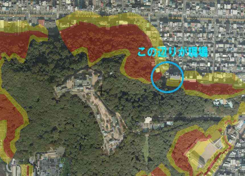愛媛県松山市で土砂崩れ 消防「3人逃げ遅れ」の情報