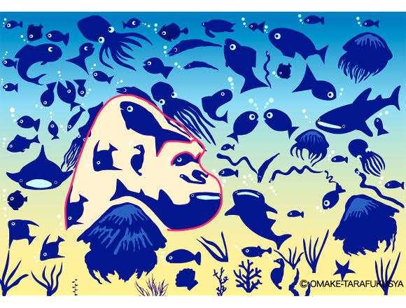 どこかに何かが隠れているような画像