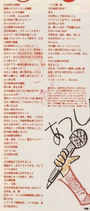 あっちゃん（櫻井敦司）語るトピ♥