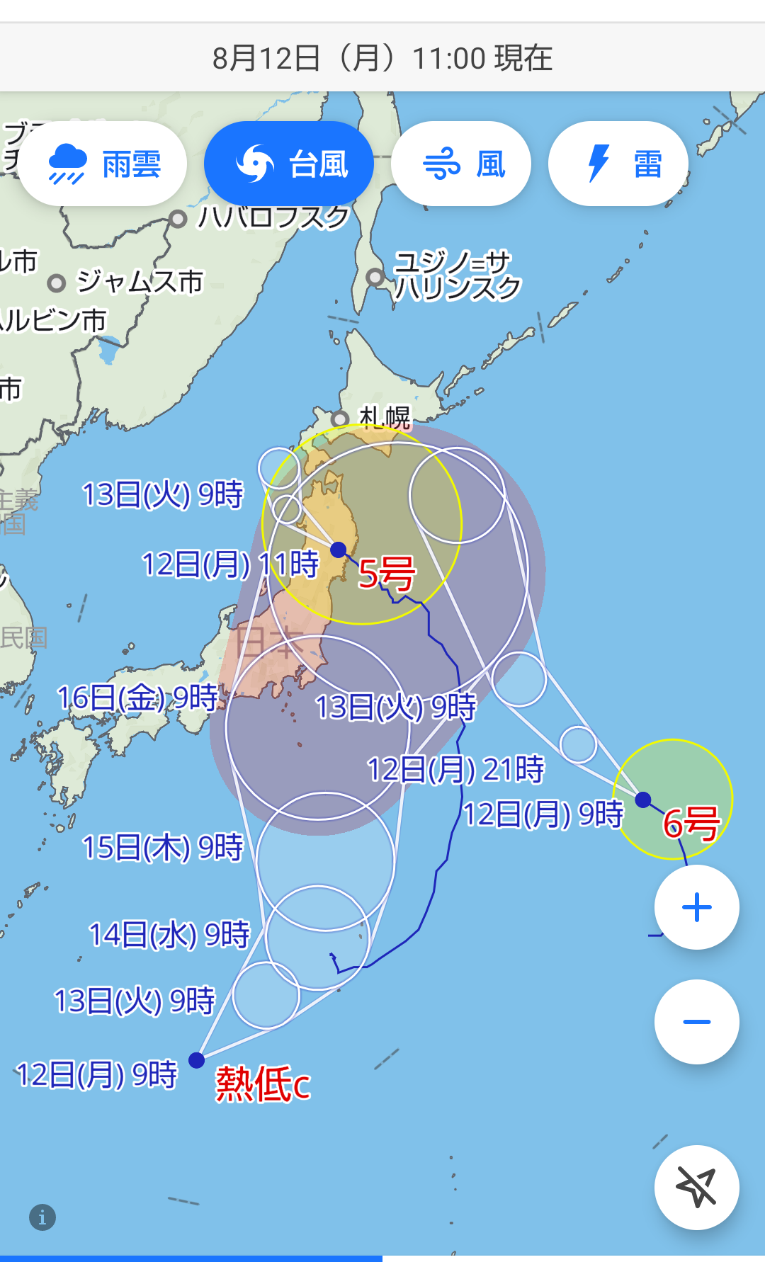 【台風】台風5号情報交換・報告トピ