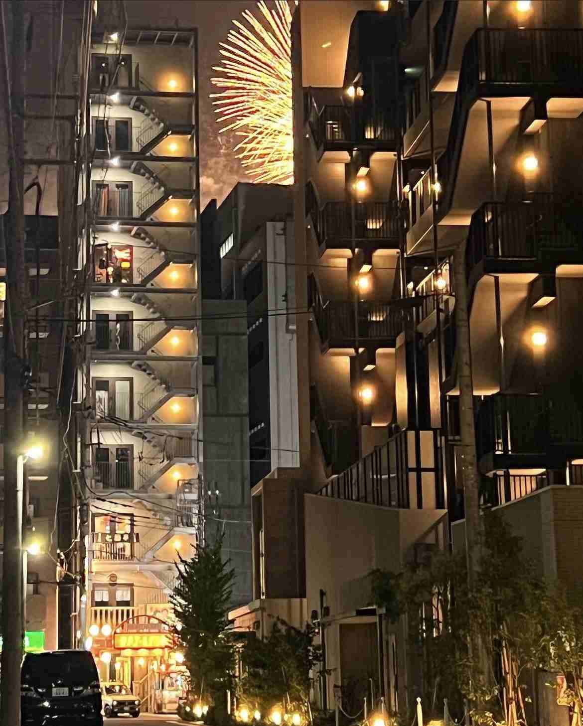 自宅から花火が見える人