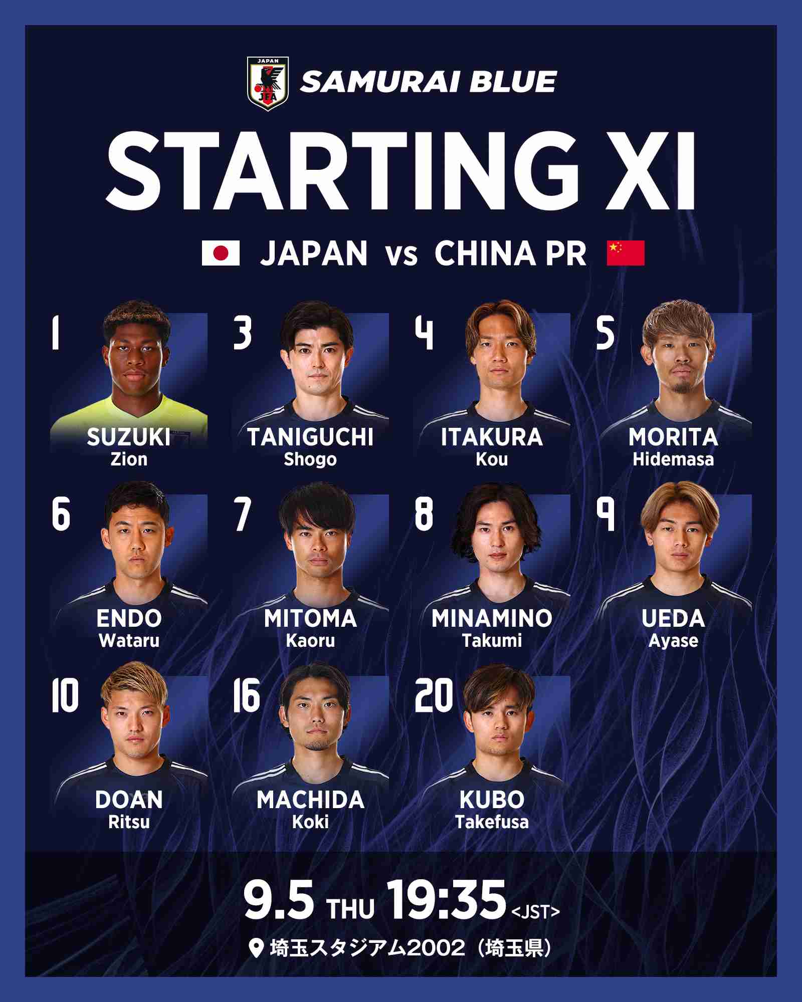 【実況・感想】サッカー日本代表　2026FIFAワールドカップアジア最終予選　日本×中国