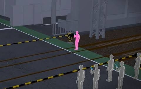 横浜市の長さ約40メートルの踏切で20代男性が電車にひかれ死亡　監視カメラに待避スペース手前でスマホ見て立ち止まる姿　警察は待避スペース間違えたとみて調査