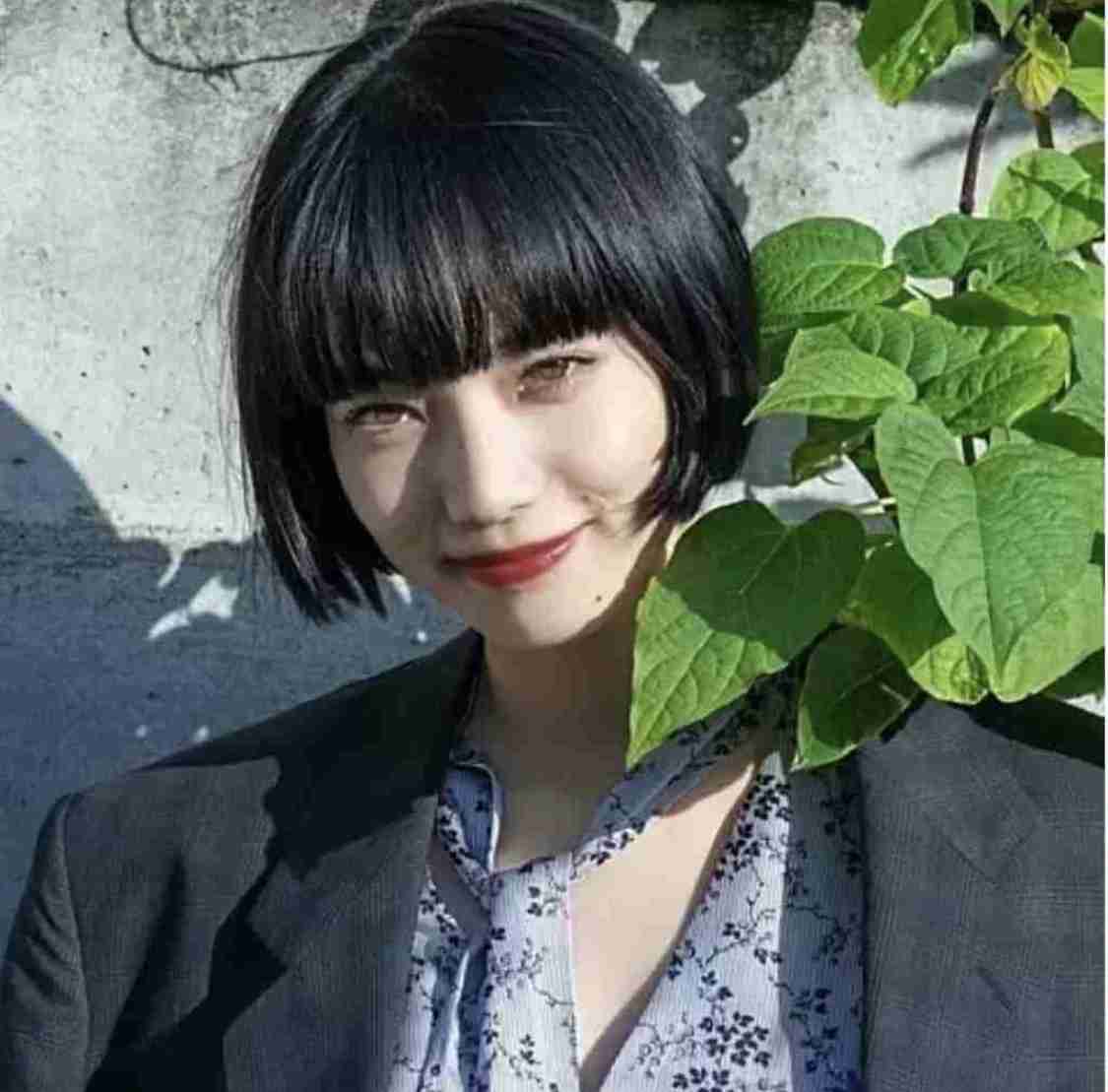 ぱっつん前髪が似合っていると思う画像