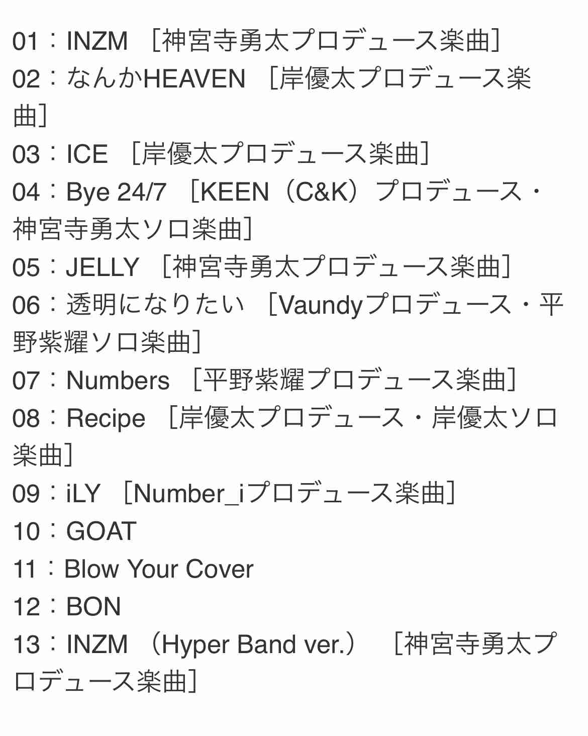 Number_i、初のフルアルバムがSpotifyのランキングで世界4位に