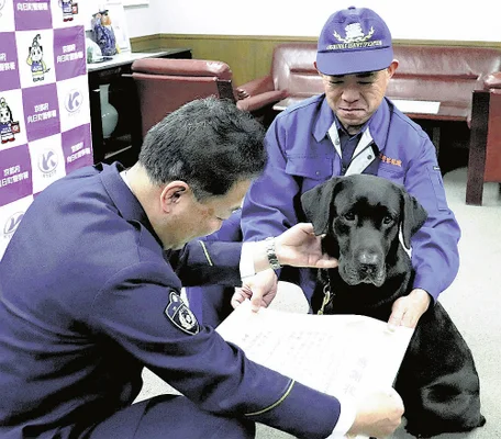 30分前まで食事…行方不明に　におい嗅ぎ、1時間で見つけた警察犬