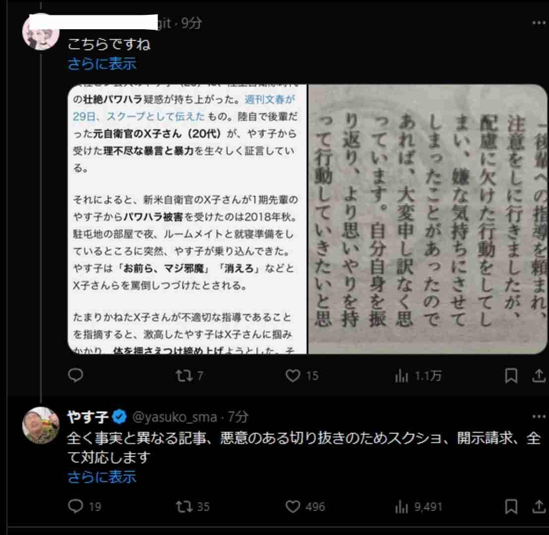 やす子、SNSに届く過激なコメントに警告「開示請求されたら終わりよ!」