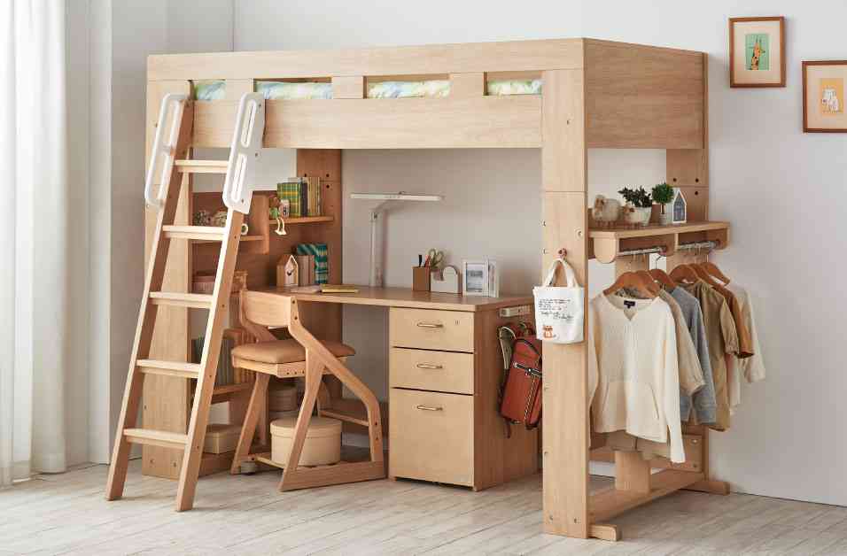 子ども部屋のベッド、学習机について