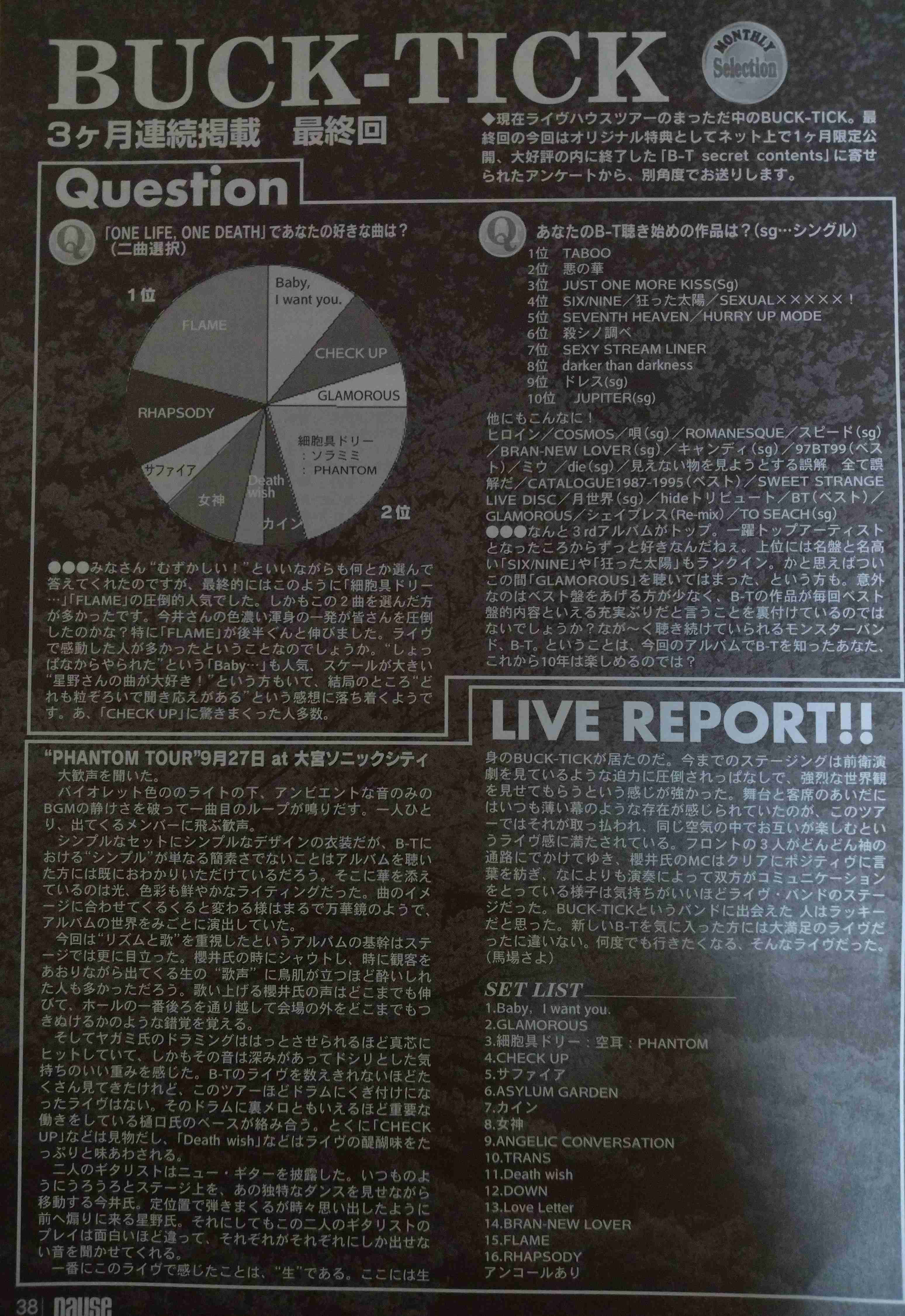 櫻井敦司（BUCK-TICK）を語る。アンチ🈲