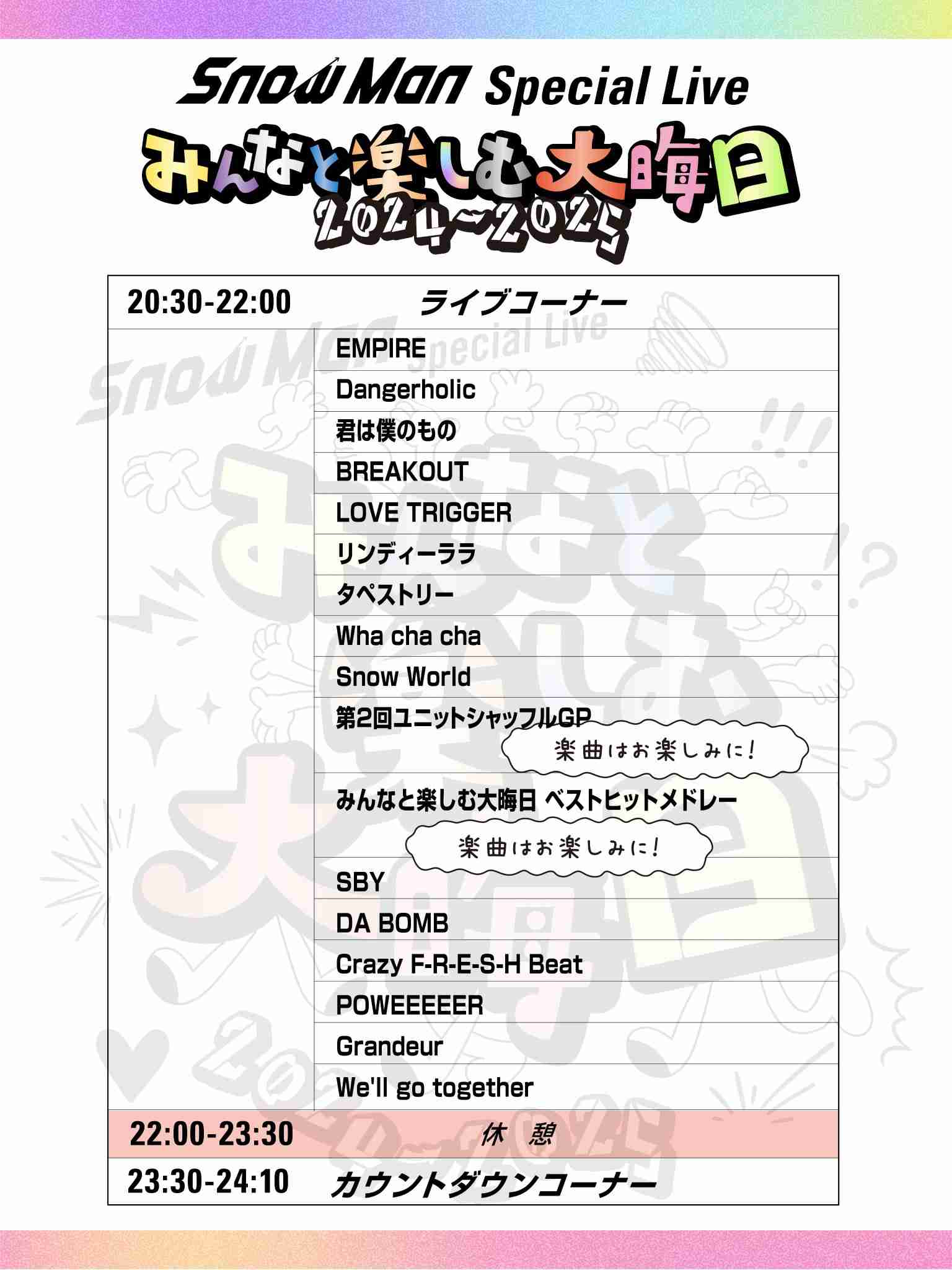 【実況・感想】Snow Man Special Live~みんなと楽しむ大晦日!