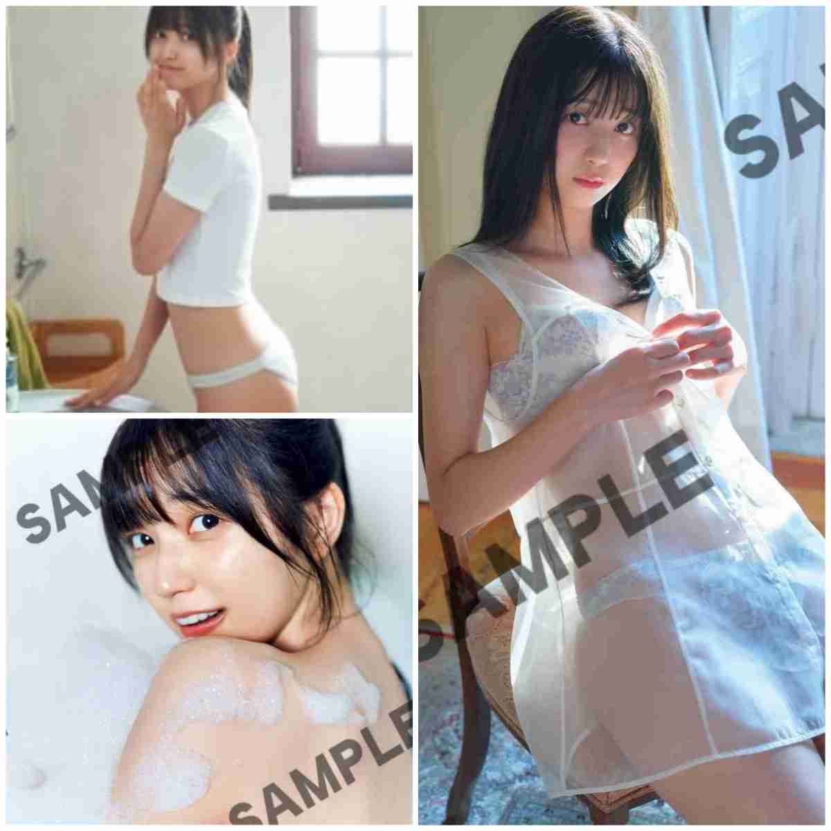 乃木坂46・五百城茉央、あわあわお風呂で美背中披露！　彼女風ベビードールカットも　1st写真集特典公開