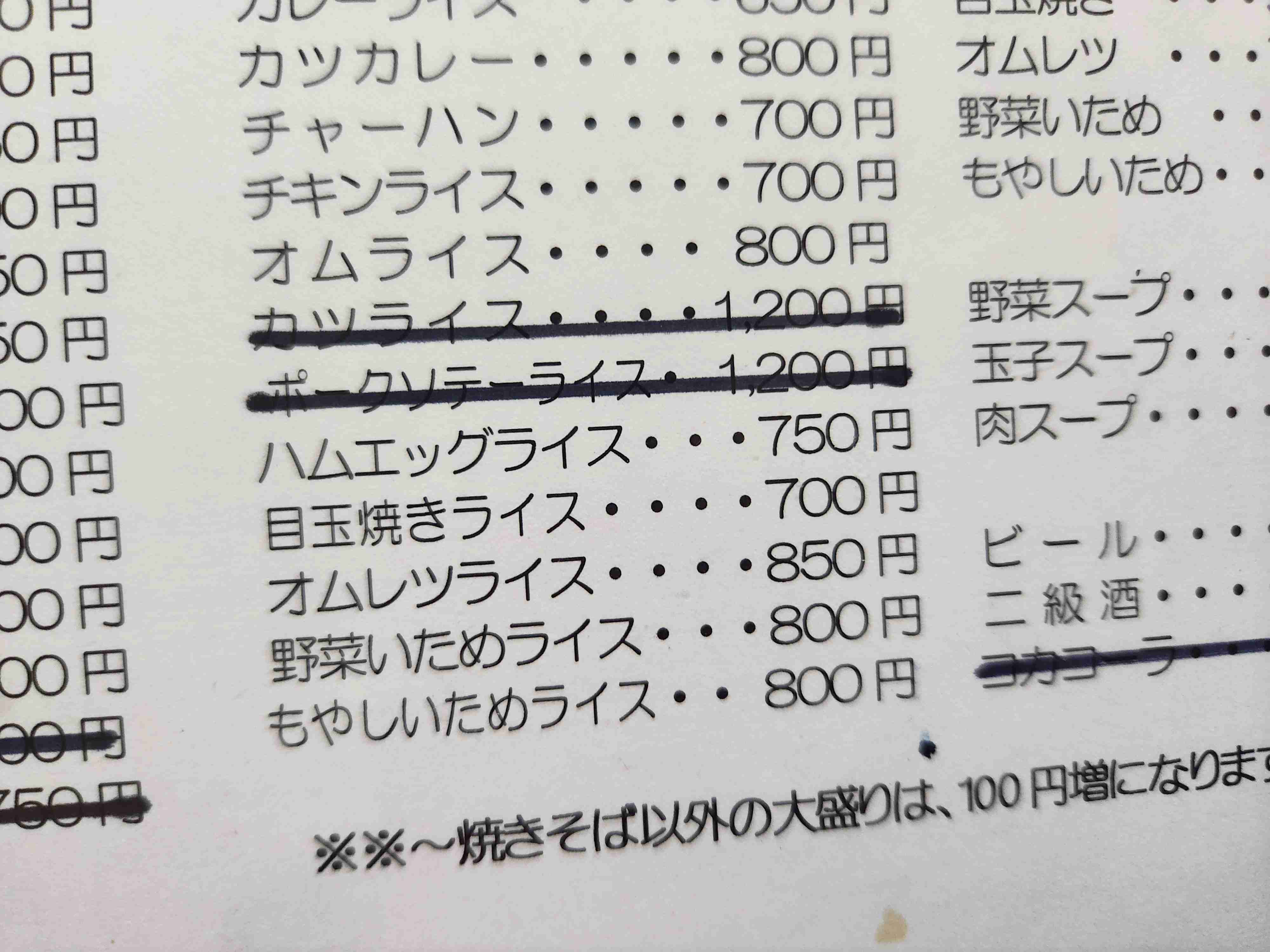 いろんな町中華メニューを眺めながら、あーだこーだ言うだけのトピPart2
