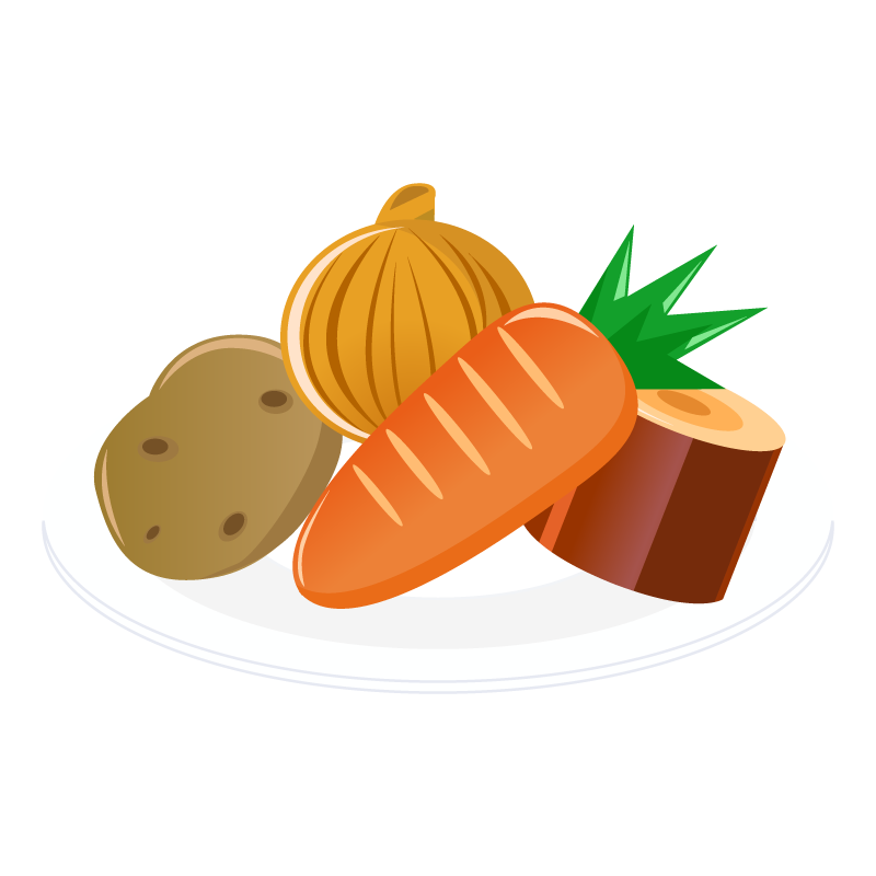 じゃがいも人参玉ねぎと肉で作る料理