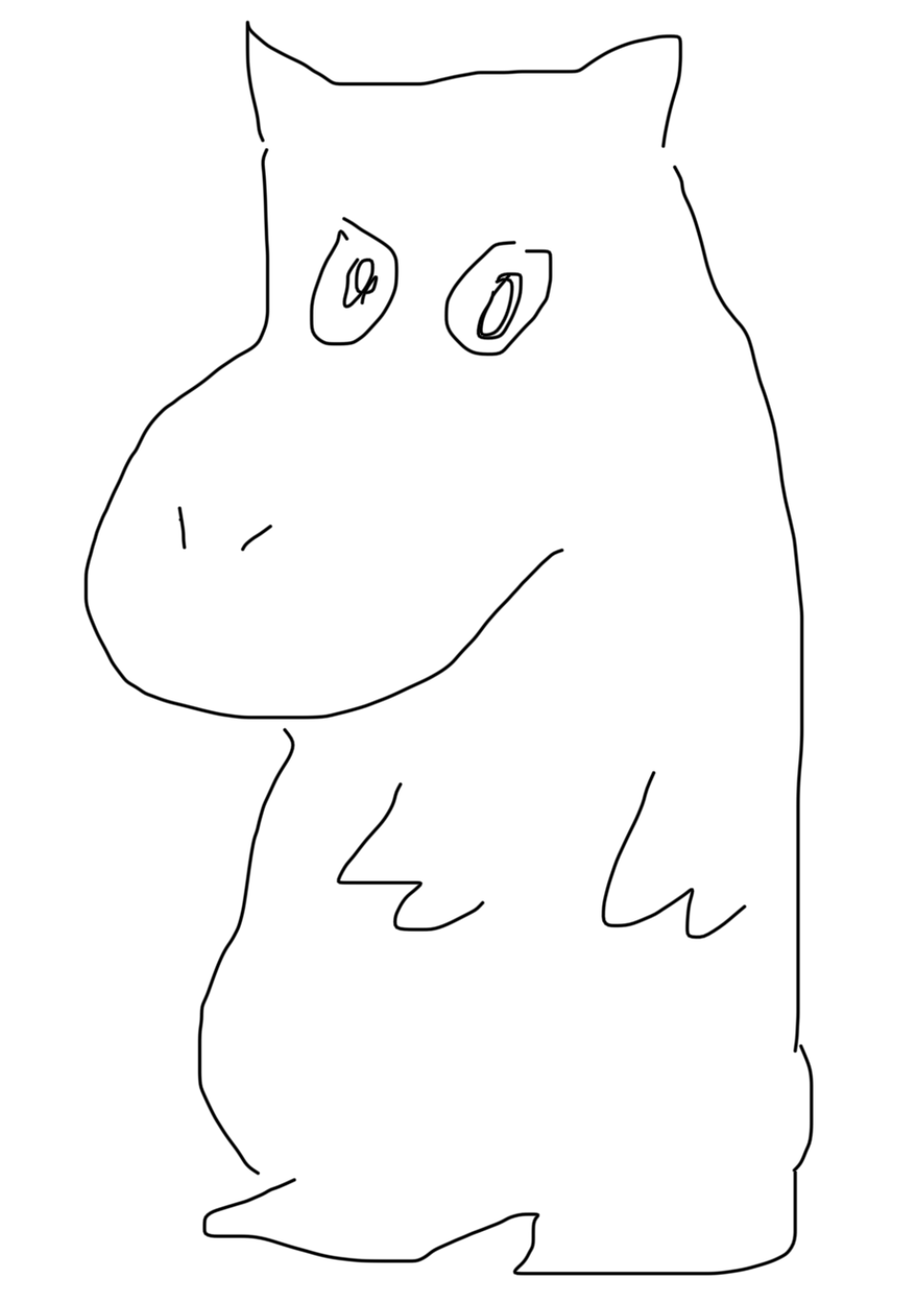 何も見ずにムーミン描いてみましょう!