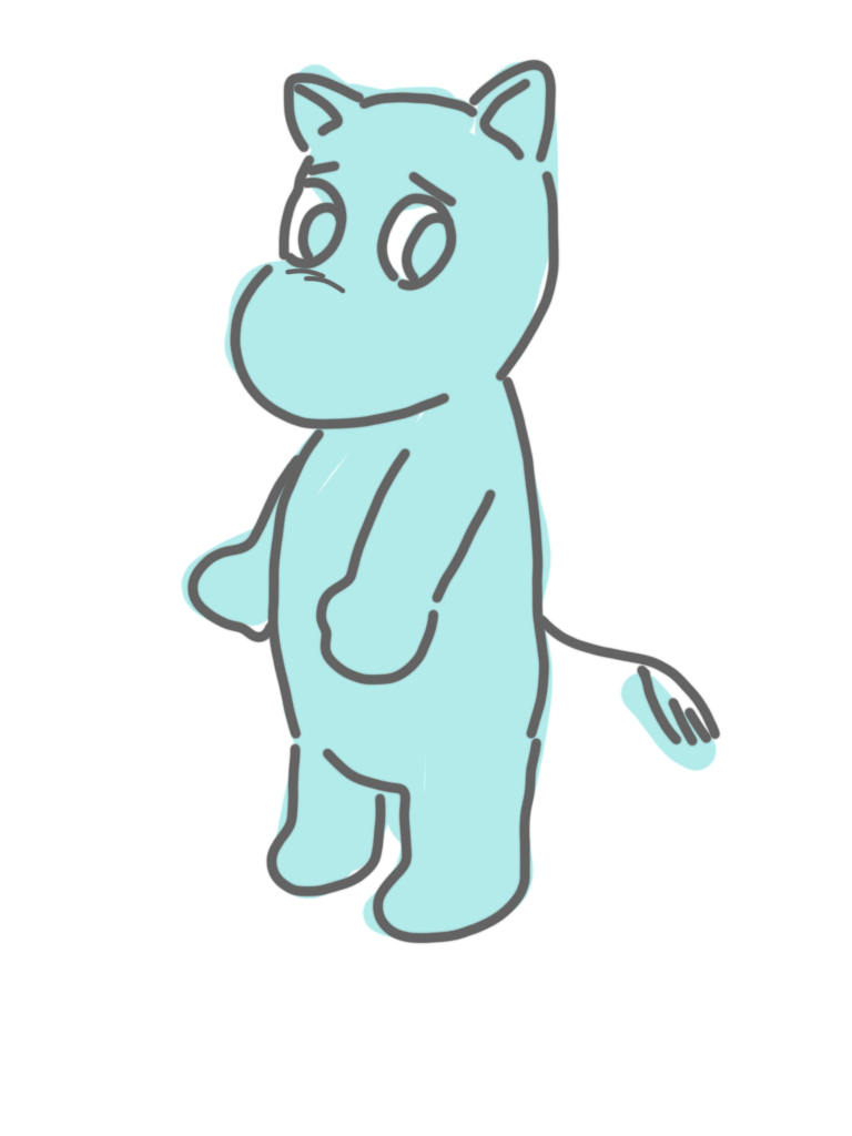 何も見ずにムーミン描いてみましょう!
