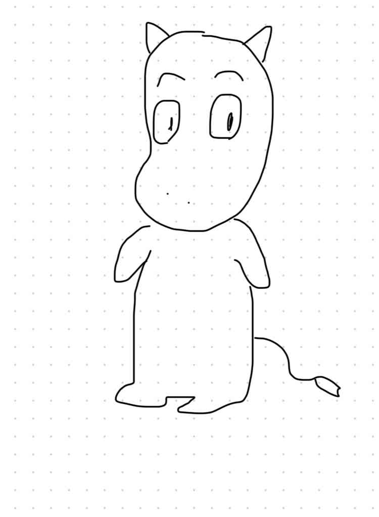 何も見ずにムーミン描いてみましょう!