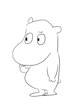 何も見ずにムーミン描いてみましょう!