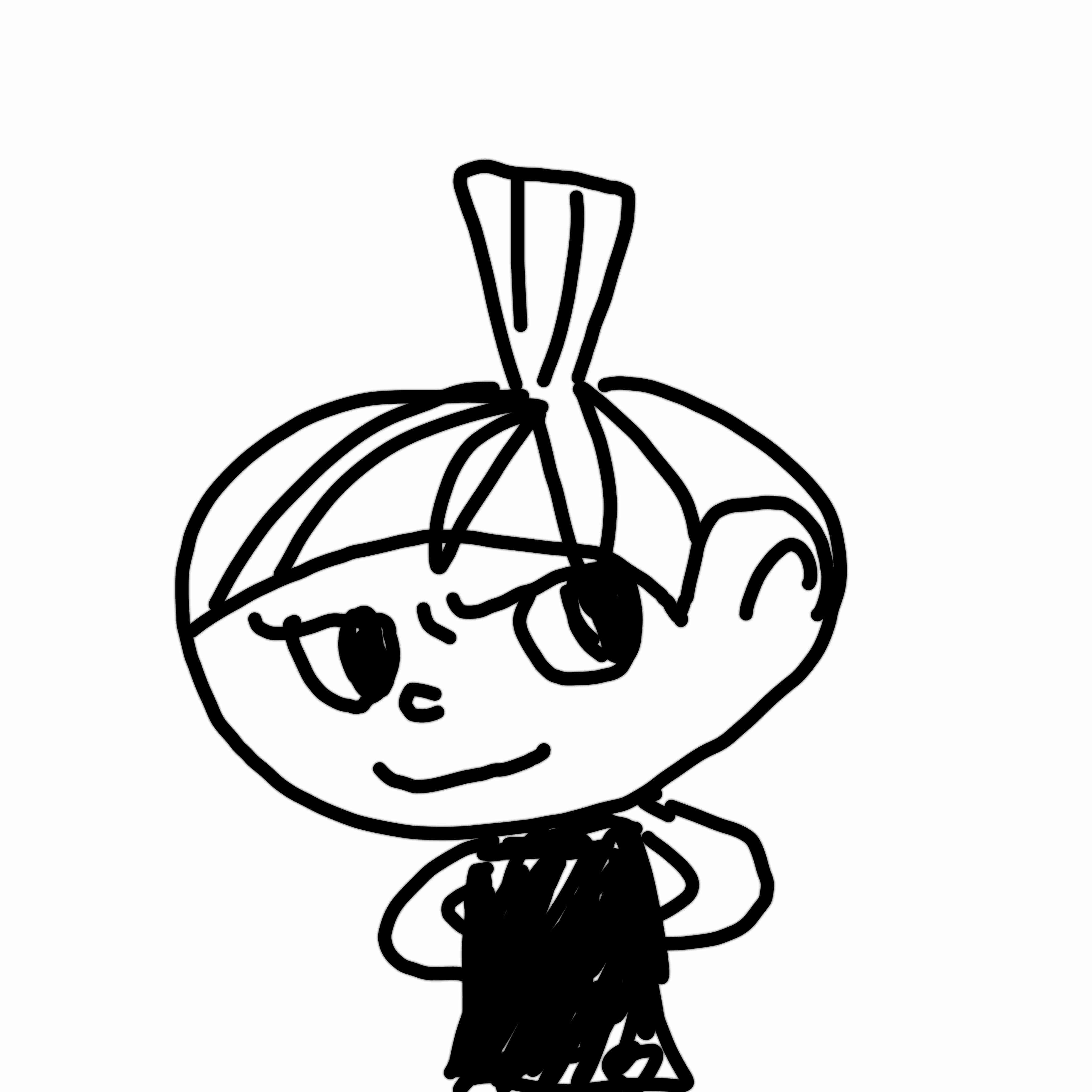 何も見ずにムーミン描いてみましょう!