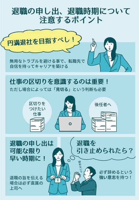 退職を伝えるタイミング