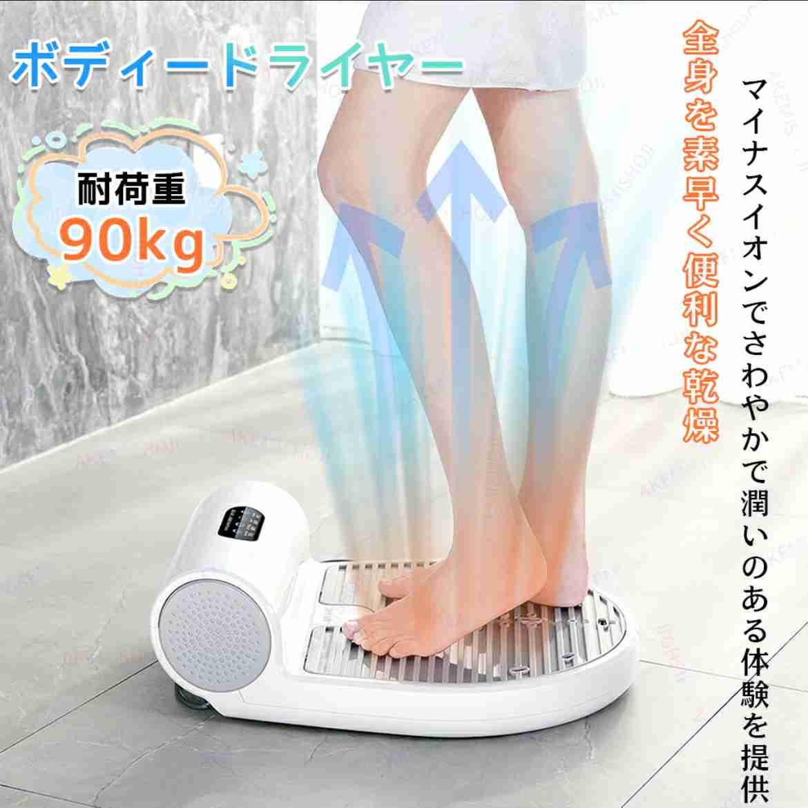 シャワー、風呂後の汗対策!