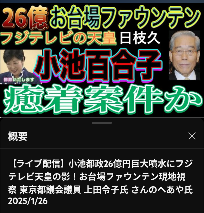 “都民の義母”小池都知事、子供を諦めた理由を激白「凄く虚無感がありましたが…」