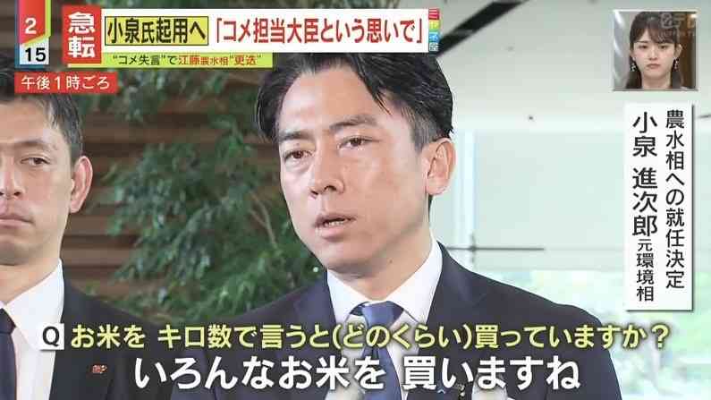 「次の首相」小泉進次郎氏がトップに 備蓄米効果? 高市氏を逆転